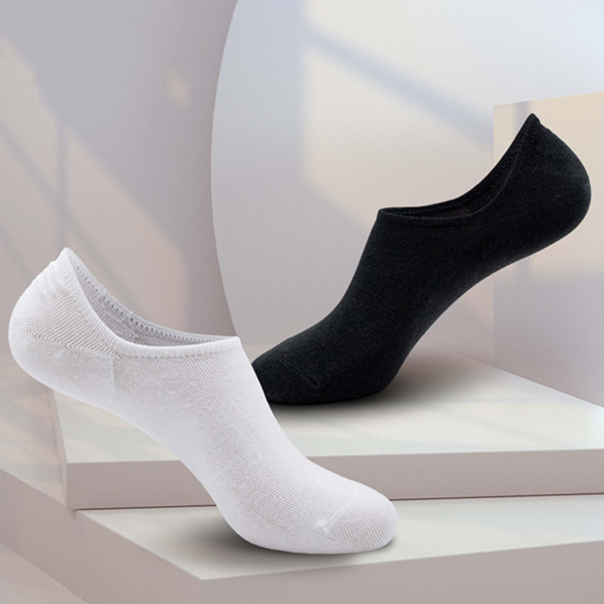 ShiChextasy No Show Socks for Womens-6 Pairs,Invisible Low Cut Ankle Socks,Non-Slip for Casual and Dressy Wear-Soft Breathable
