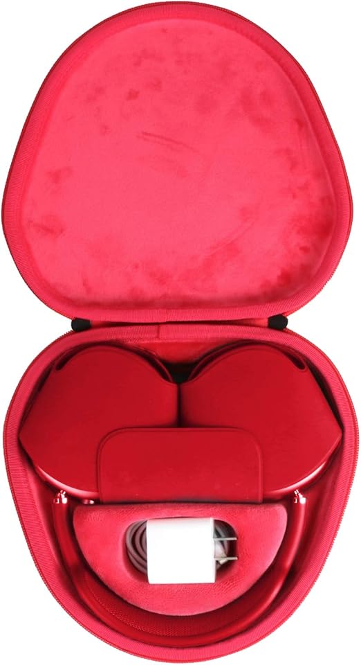 Amazon Com Co2crea Hard Carrying Case Replacement For Apple Airpods Max Headphone Black Case Inside Red