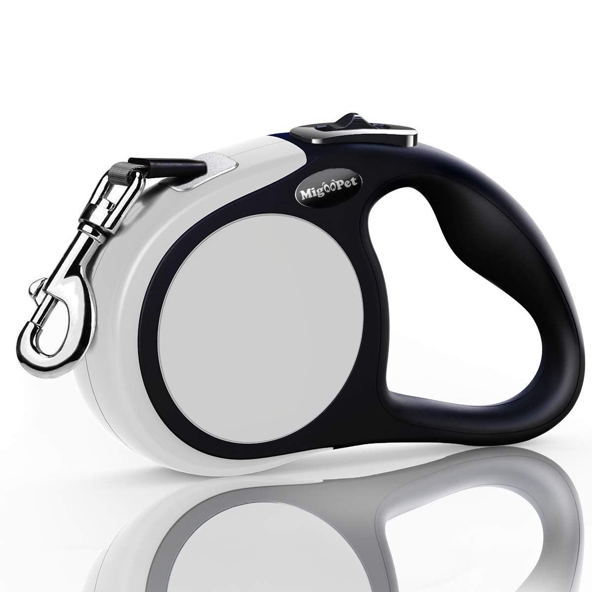 MigooPet Heavy Duty Retractable Dog Leash -16ft Durable Walking Dog Leash for Samll to Large Dogs up to 115 lbs, Upgraded Lock System, Non Slip Grip, Tangle Free Pet Leash