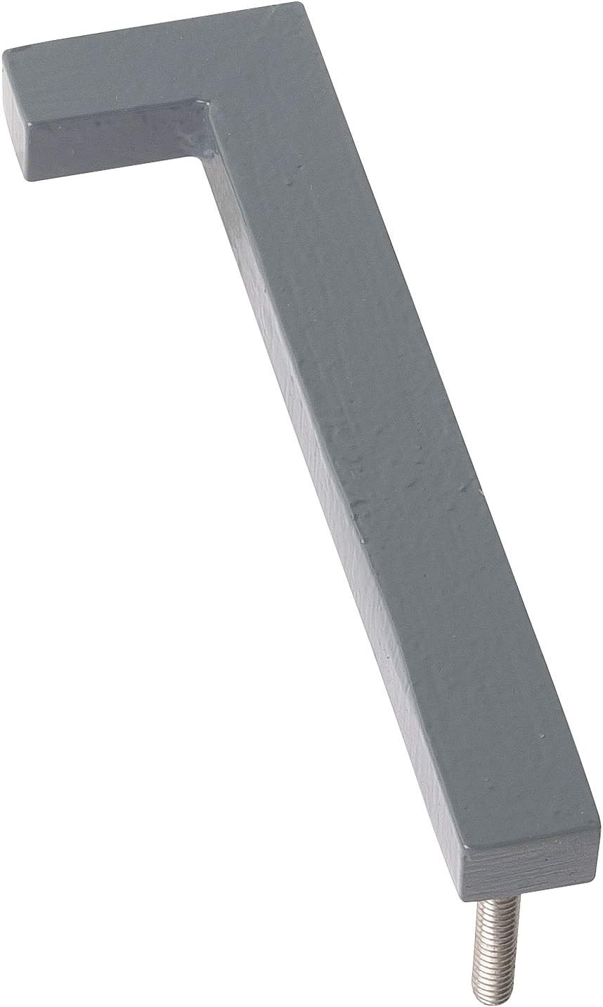 Address Signs - Montague Metal Products MHN-12-F-GY1-1 Solid Aluminum Modern Floating Address House Numbers, 12