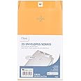 Mead Mailing Envelopes, Clasp Closure, 6" x 9", All-Purpose 24-lb Paper, Brown Kraft Material, 25 per Box (76018)