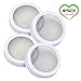 HomeSpec Canning Jar Strainer Sprouting Lid Set For Sprouts, Sifting, and Straining - Regular Mouth - Set of 4
