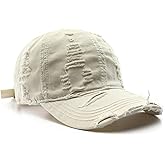 Trendy Original Washed Distressed Unstructured Baseball Cap Denim Cotton Soft Caps Adjustable Vintage Dad Hats Unisex