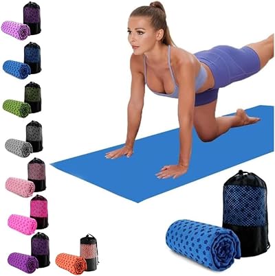 Oaygat Yoga Mat Towel 24x72 Non-slip Quick-Dry with Mesh Bag