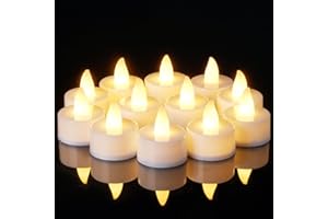Amagic 100Pack Flameless LED Tea Lights Candles Battery Operated, Electric Fake Tealight Candles for Votive, Halloween, Christmas, Home Decor, Wedding, Table Decor