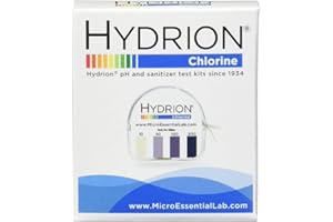 MICROESSENTIAL Micro Essential Lab CM240 ( 10 -200 ppm) Chlorine Test Paper 1 Box of 10 Packs