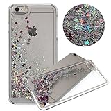 iPhone 6 Plus Quicksand Case, Twinkle little stars Quicksand Stars Liquid Shiny Bling Glitter Sparkle Transparent Crystal Hard PC Case for iphone6 Plus 5.5