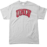 UNLV Rebels 100-Percent Pre-Shrunk Vintage Arch College Short Sleeve Tee, Small, Sport Grey