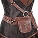 frawirshau Women's Steampunk Costume Corset Dress Halloween Costumes Steam Punk Gothic Corset Skirt Set