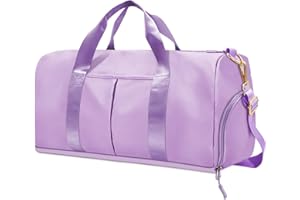 RLGPBON Gym Bag for Women and Men, DIY Duffel Bag for Dance,Sports, Gyms and Weekend Getaway, Waterproof Dufflebag with Shoe and Wet Clothes Compartment