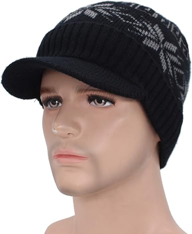 mens knitted beanie hats