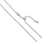 Sterling Silver Diamond-Cut Rope Chain 1.1mm 1.5mm 1.7mm 2mm 2.5mm Solid 925 Italy New Necklace