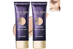 CHINOSUO All Over Complexion Perfector, Waterproof Body Makeup, Tattoo Cover Up Makeup, Body Concealer for Body and Legs (2 Pcs)