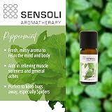 SENSOLI Peppermint Essential Oil 10ml 100% Pure Amber Bottle Dropper view 2