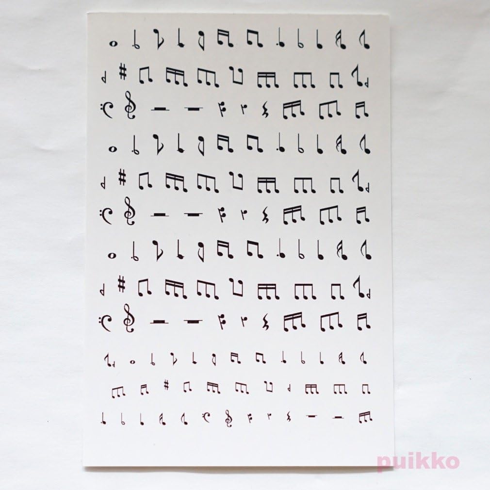 Amazon 音符 休符 ネイルシール Puikko シール ステッカー 通販