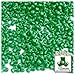 The Crafts Outlet 1,000pc Plastic, Opaque, Tri Beads, 10mm, Emerald Green