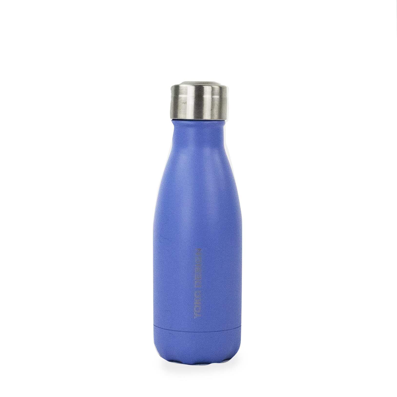 Yoko Design Double-Walled Thermos Flask, Stainless Steel, Blue, 19,8x6x6 cm