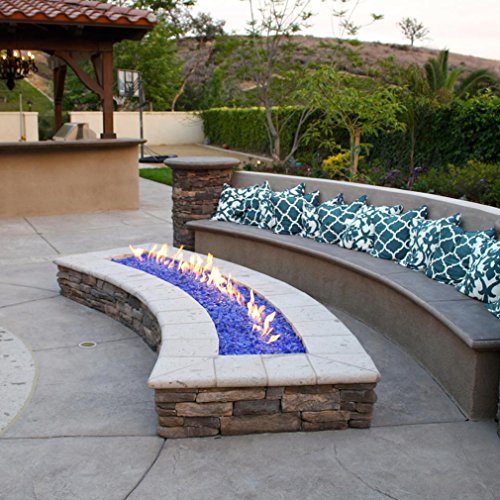 Ice Clear Skyflame 10 Pound Blended Recycled Fire Glass And Lava