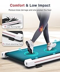 Redliro Walking Pad with Incline Under Desk