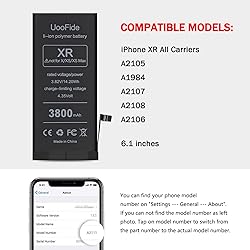 Upgraded Battery for iPhone XR, High Capacity