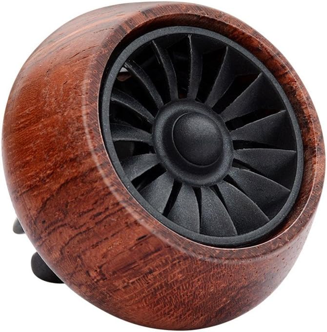 Car Fragrance Diffuser Vent Clip, Natural Wood Car Air Freshener Scents Essential Oil Diffuser Aromatherapy Perfume with 3 Refill Oil Pads (Rosewood)