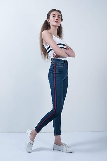 mid rise clean look jeans
