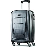 Samsonite Winfield 2 Hardside Expandable Luggage with Spinner Wheels, Charcoal, Checked-Large 28-Inch