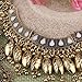 Zhenhui Vintage Silver Gold Tone Long Boho Statement Necklace Trendy Bohemian Turkish for Women Accessories from Indian Jewelry (Yellow)