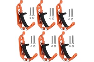 Fnulrzmt Shovel Holders,6 Pcs Shovel Mount Wall Mount,Metal Rubber Clamps,Axe Bracket Holder Clamps Wall Mounting Quick Relea
