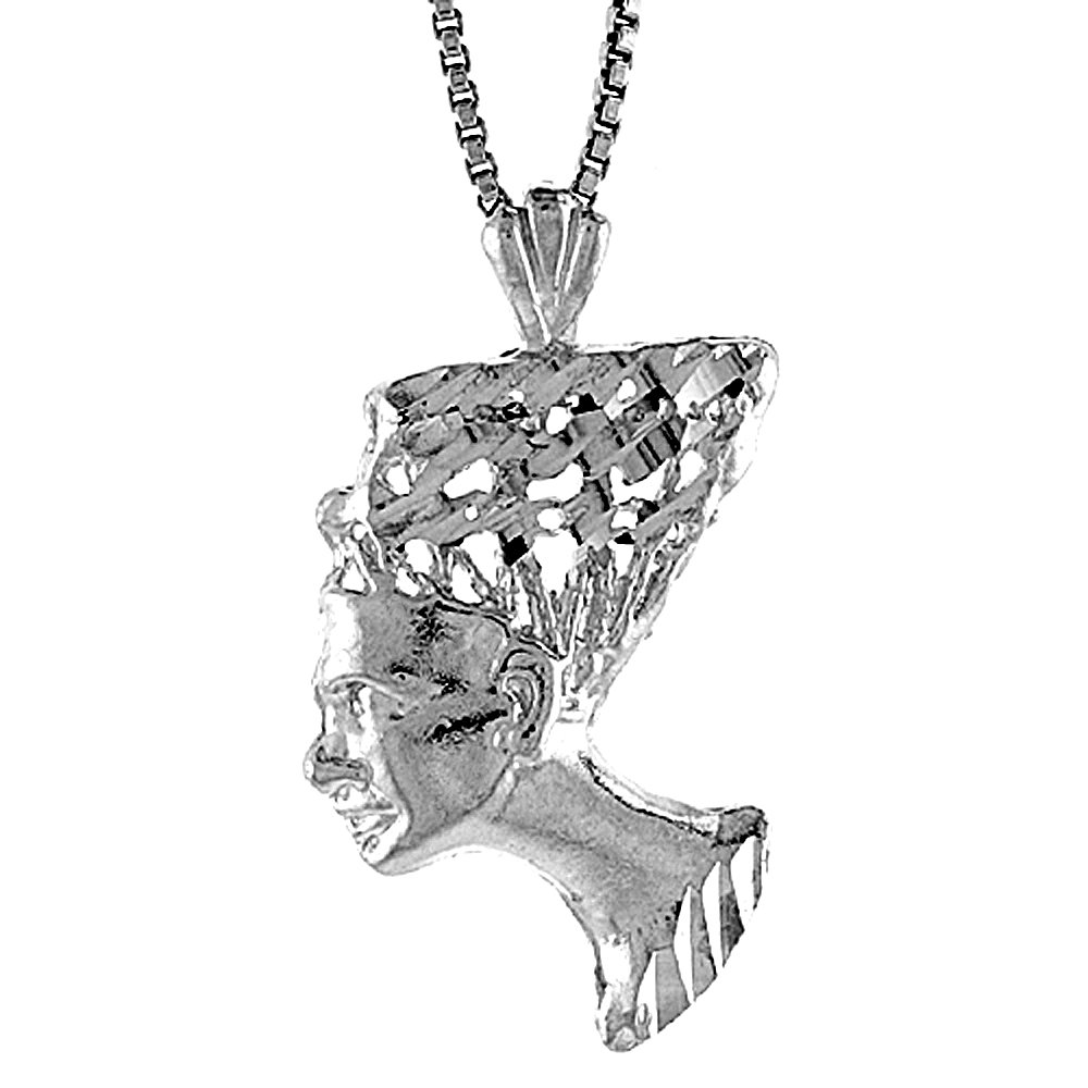 8 inch Sterling Silver Queen Nefertiti 