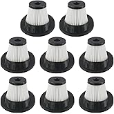 Vacuum Cleaner Filter, Cordless Vacuum Cleaner Replacement Filter Washable Design For VacLife VL188 And VL189, Handheld Vacuum Replacement Accessories(8 PACK)
