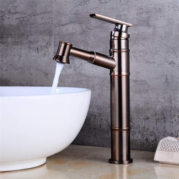 Grifo del lavabo del baño Acabado dorado Mezclador de lavabo de latón