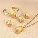 Ethiopian New Jewelry Sets 24K Real Gold Plated Eritrean Engagement Bride Wedding Habesha Jewelry (Gold)