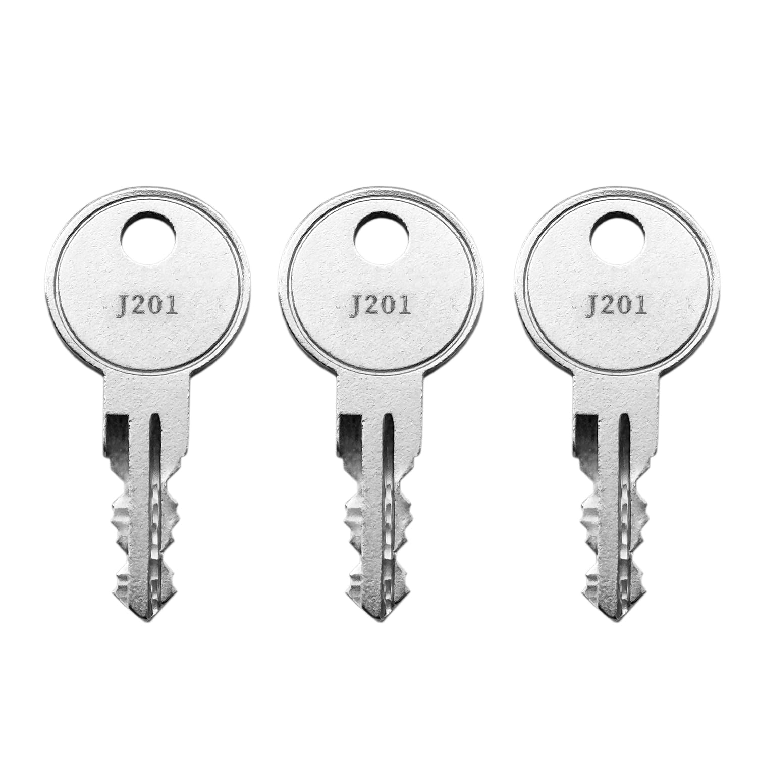 Photo 1 of (3) KeyPower J201 - J300 Toolbox Keys for Better Built Truck Tool Boxes, Also Compatible with Bauer/Jobco/Deflecta-Shield/Pop Lock/LeatherLyke/SnugTop, Pre Cut to Key Code (J207)