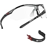 ROCKBROS Pickleball Photochromic Glasses Cycling Glasses with Removable Elasctic & Temple Band Sunglasses Fit for Men Women