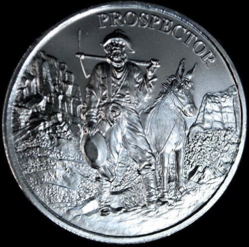 Art Round Prospector Provident 1 Troy Ounce .999 Fine Silver