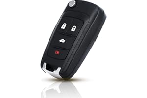 UYHKVXF Key Fob Keyless Entry Remote Compatible with Chevy Cruze/Camaro/Impala/Equinox/GMC Terrain/Buick Lacrosse/Regal/Verano/Encore 2010-2019 Car Key Replacement for OHT01060512 (4 Buttons) (Black)