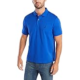 Nautica Men's Classic Short Sleeve Solid Polo Shirt Shirt, Bright Cobalt, X-Small