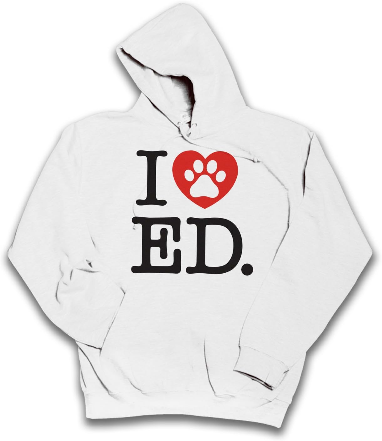 Sherbet Dip I Love Ed Paw Print Children's Hoodie