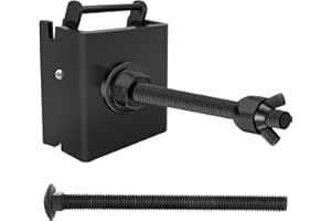 QUALWARD E Track Spare Tire Holder Mount for Enclosed Trailers, Spare Tire Carrier Bracket for Trucks, Garages, Warehouse and Semis, Upgraded E-Track Fittings Spare Wheel Carrier