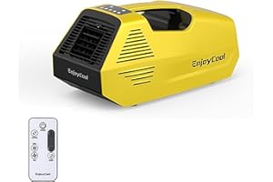 nommyair 2380BTU Camping Air Conditioners - Enjoycool Lightweight Tent Air Conditioner with Remote Control, Portable ac for Truck Outdoor/RVs/Fishing or Pet (Battery Not Included)