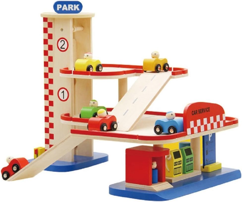 Wooden Craft Car parking toy Child Safe