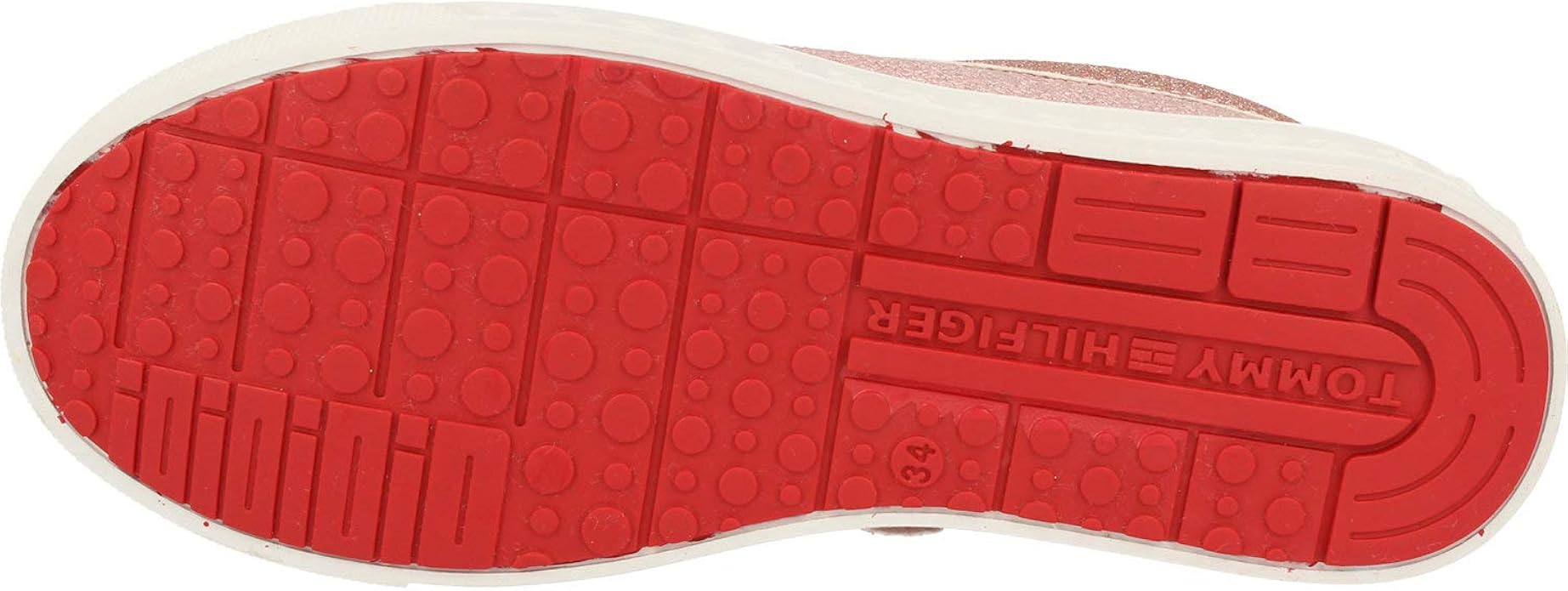 tommy hilfiger rose gold trainers