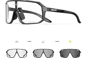 SCVCN Photochromic Cycling Glasses Sport Sunglasses Clear MTB BMX Men Women Running Driving S62