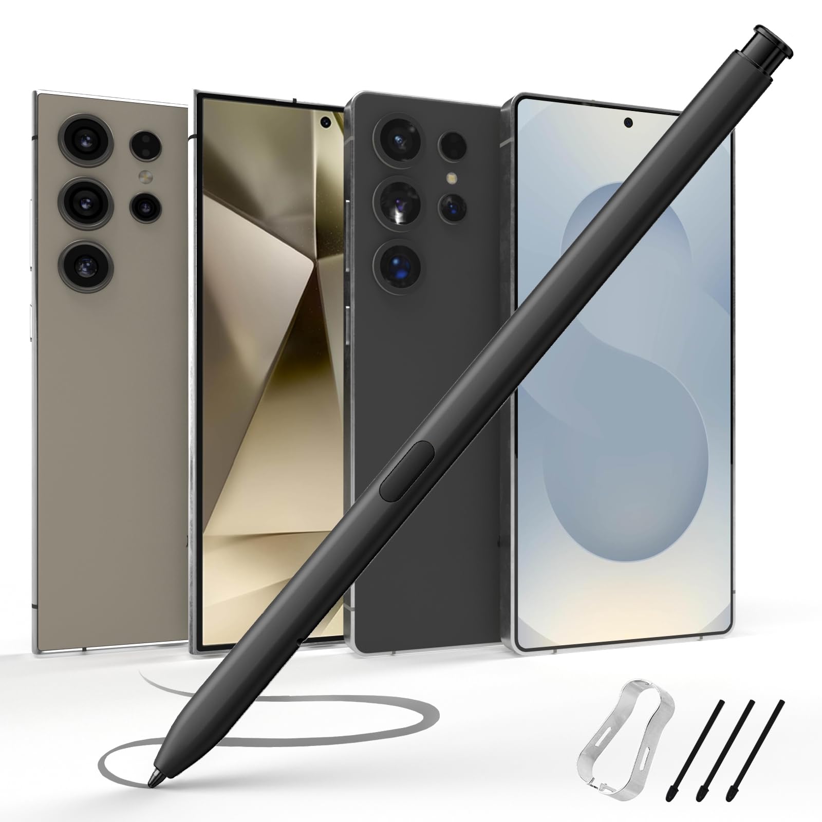 Photo 1 of TNRV Galaxy S23/S24/S25 Ultra Pen,Replacement for Samsung Galaxy S22/S23/S24 Ultra Stylus Pen?4096 Pressure Level? Easy Writing.WITHOUTBluetooth(Black)