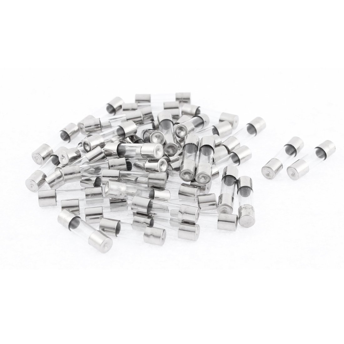 sourcingmap 250V 0.25A Quick Fast Blow Glass Fuses 5mm x 20mm 50Pcs