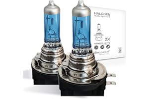 Sinoparcel H11B Halogen Headlight Bulbs, High and Low Beam 5000K, Brighter Replacement for Standard 55W Bulb, Pack of 2