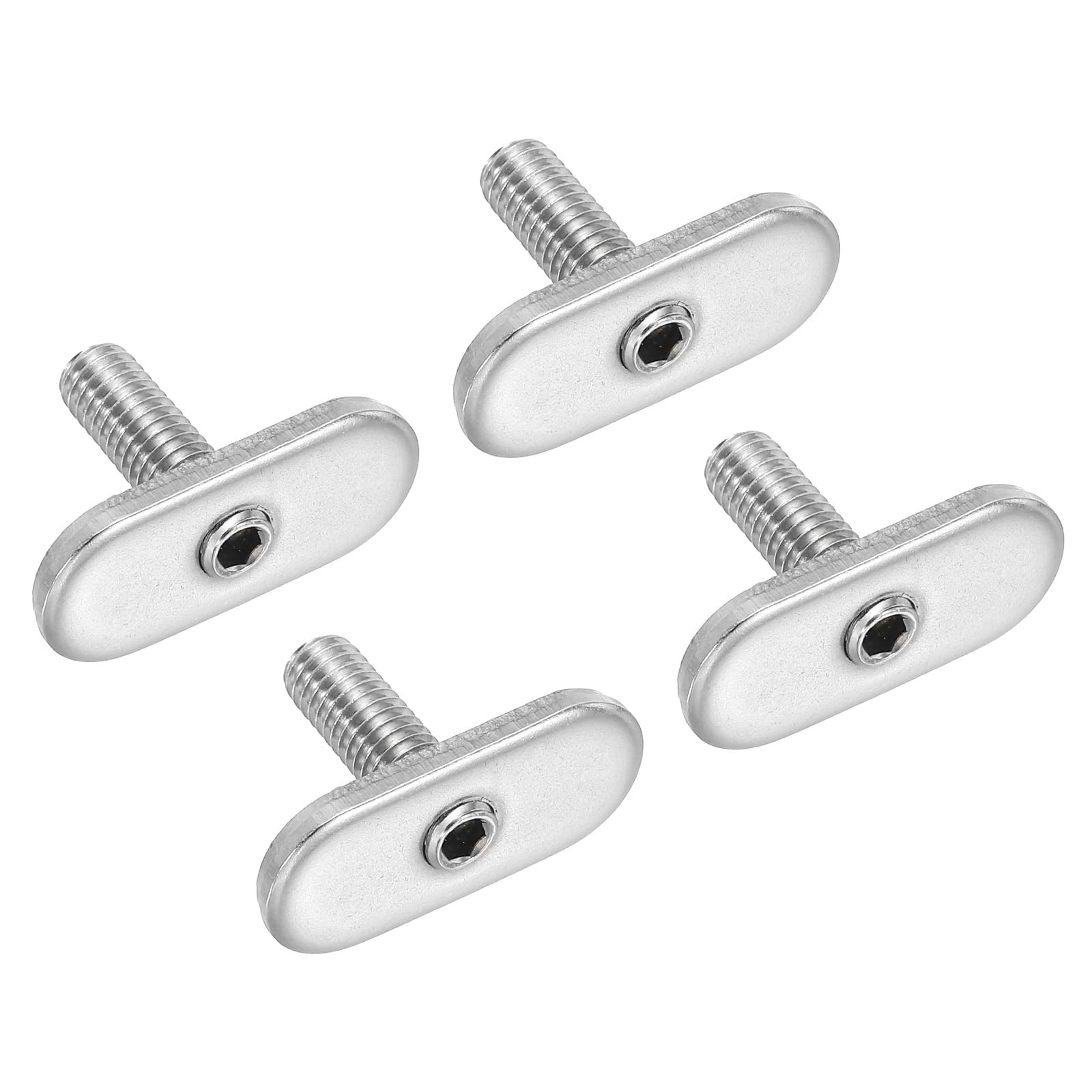 PATIKIL T Slot Bolt Replacement 316 Stainless Steel Kayak Rail Track Screws Mini Rail Bolts 4 Pack Hardware Gear Mount M6x20mm Thread Screws for Canoe Boat Kayak