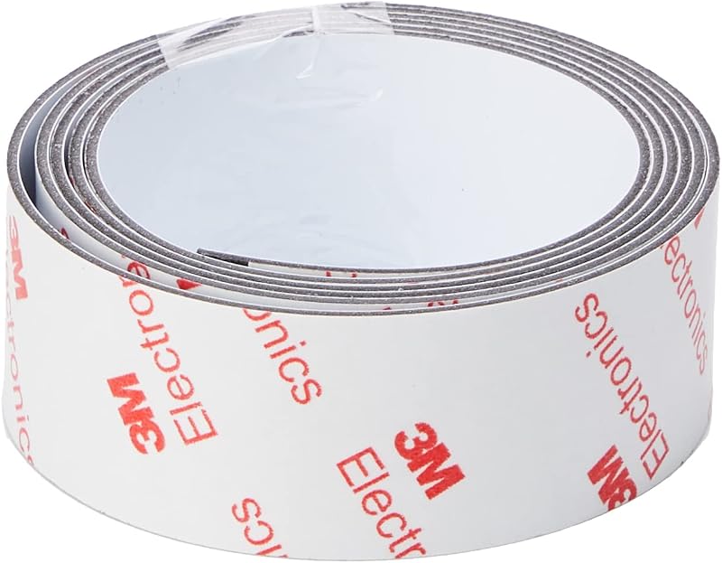 FIRST4MAGNETS FerroFlex 25mm White Magnetic Strip 1m Self Adhesive