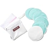 Momcozy Reusable Breast Pads, Breastfeeding Essentials, Thick 6PCS | Washable, Dry-wet Bag, Wash Bag, Portable for Travel, Super Absorbent, and Large Capacity
